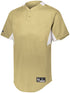 Holloway Youth Game7 Two-Button Baseball Jersey (221224), Color 'Vegas Gold/White'